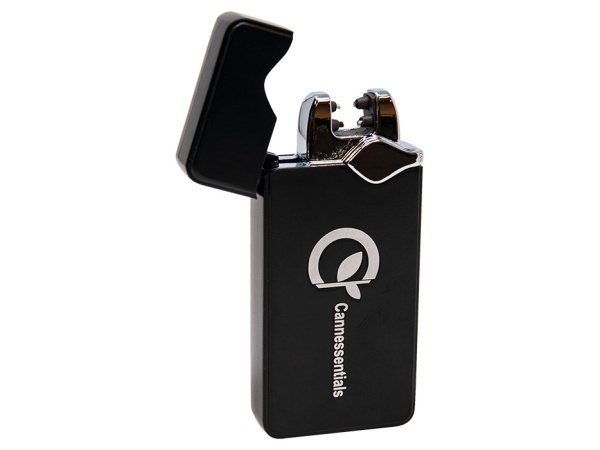 cannessentials_fashionable_electric_rechargeable_arc_lighter_glossy_black_open
